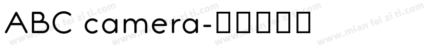 ABC camera字体转换
